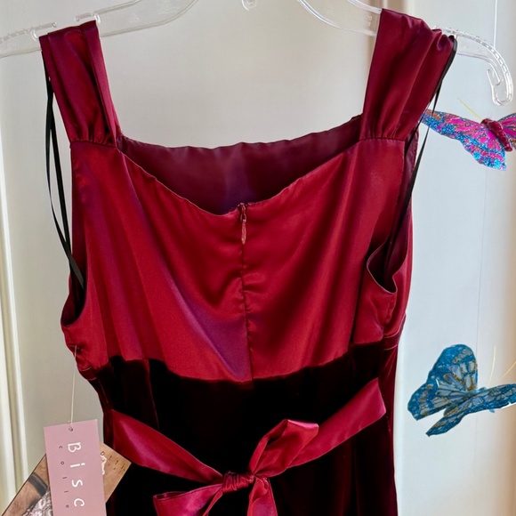 NWT Biscotti Girls Gorgeous Burgundy Velvet Holiday Party Dress - Picture 7 of 10